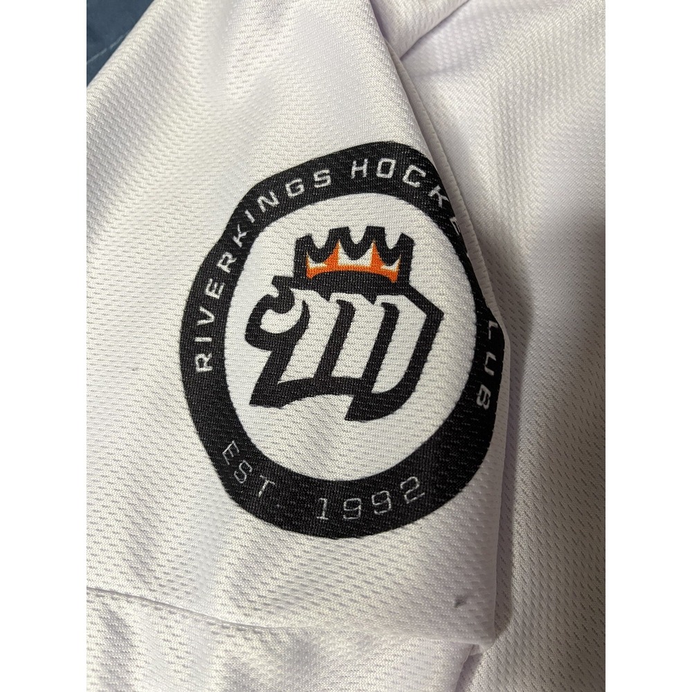 Mississippi River Kings Jersey Men's XL White Hockey 90's Night Promo OT Sports - Picture 6 of 12